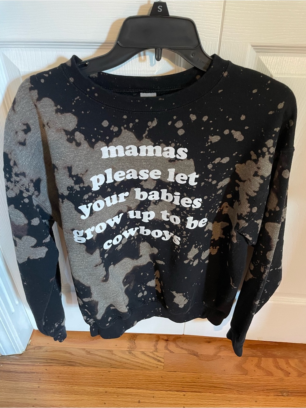 Women’s song lyric sweatshirt